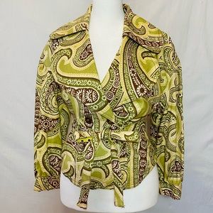 Super cute and comfy 3 Sisters jacket - size small. Made in the USA!